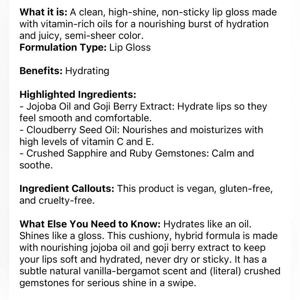 MILK Odyssey Hydrating Non-Sticky Lip Oil - VOYAGE